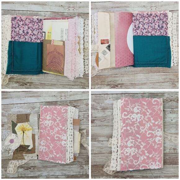 Pink Embellished Junk Journal: Flowers, Birds and Butterflies (Lifetime) - Picture 9 of 16